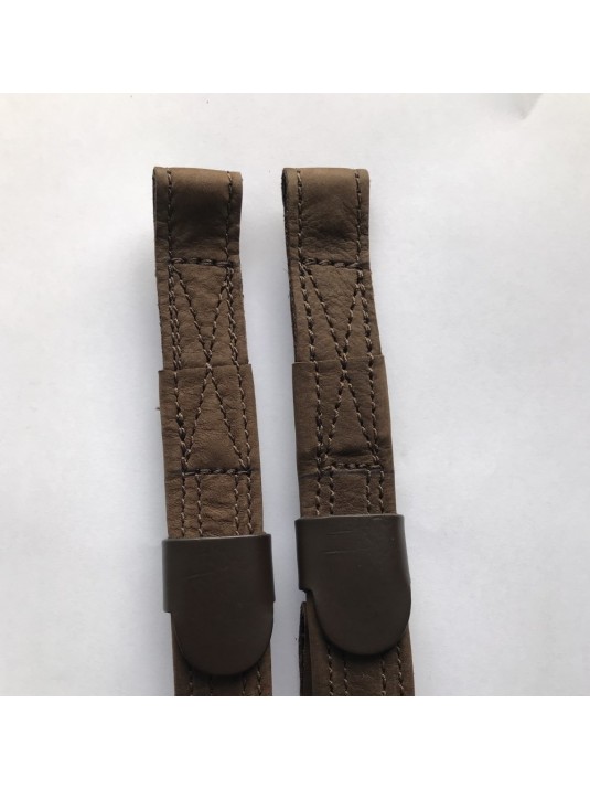 T-Bar Leathers covered in Brown Nu-Buck image 1
